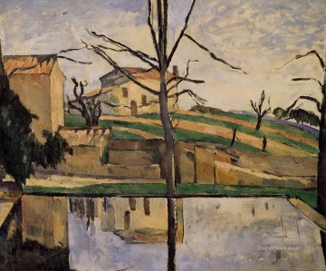 Paul Cezanne Painting - The Pool at Jas de Bouffan Paul Cezanne